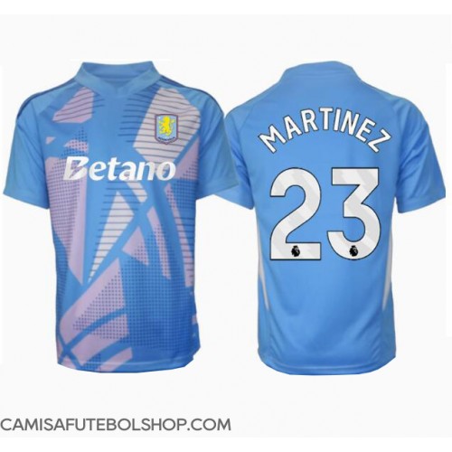 Camisa de time de futebol Aston Villa Emiliano Martinez #23 Goleiro Replicas 3º Equipamento 2024-25 Manga Curta